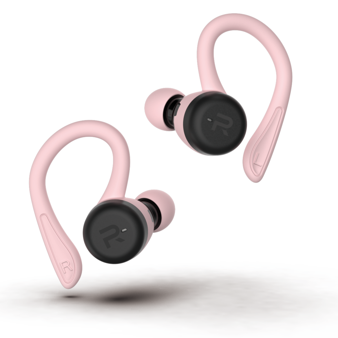 RunPods Air running earbuds in pink